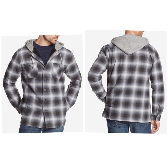 Weatherproof Other - Weatherproof Vintage Hooded Shirt Jacket Sz XL NWT